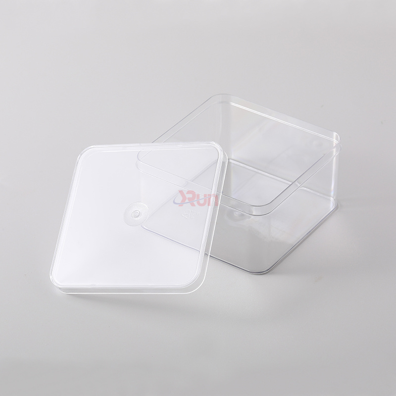 We specialize in cookie packaging caps, a perfect fit for our square plastic box, ensuring a secure food container for delicate treats.